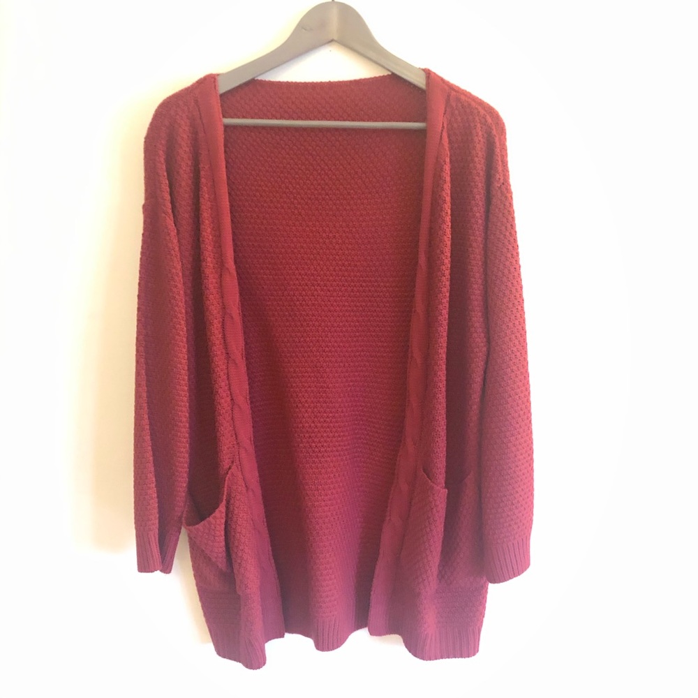 Cozy open front cardigan sweater